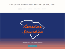 Tablet Screenshot of carolinasprinkler.com